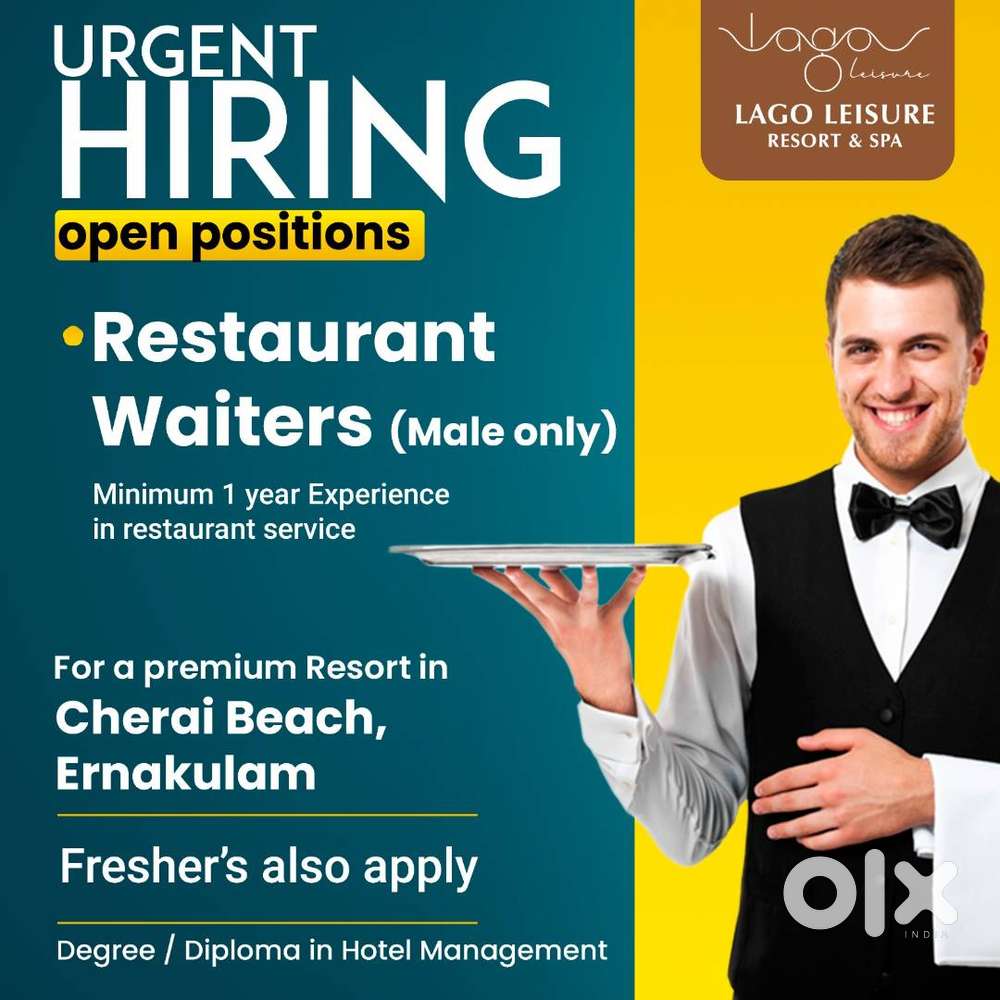 F&B Steward, Waiter
