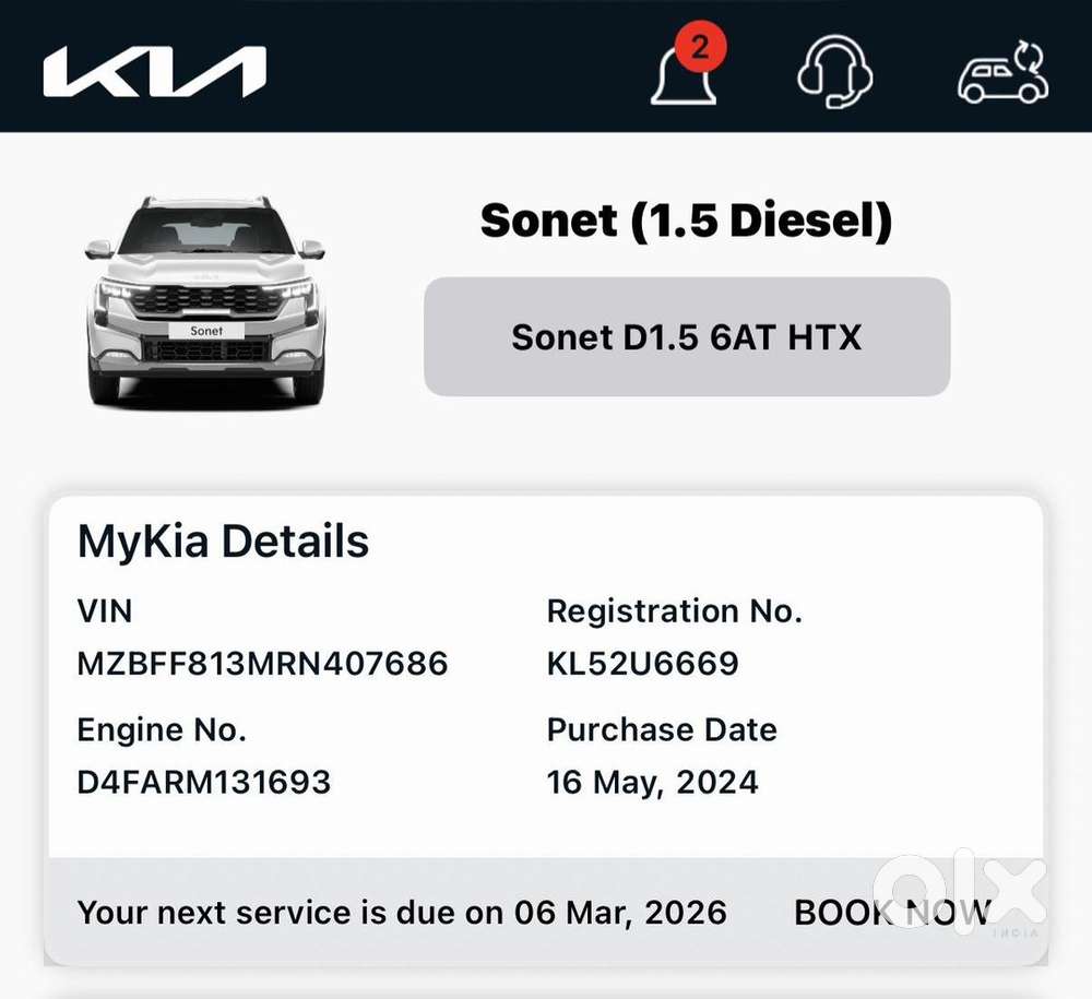 Kia Sonet 2024 Diesel 25000 Km Driven