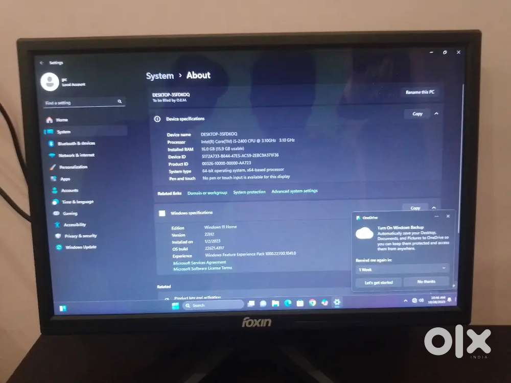 Gaming PC Complete setup