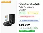 AI enabled Robo Vaccum Cleaner and Mop woth docking station