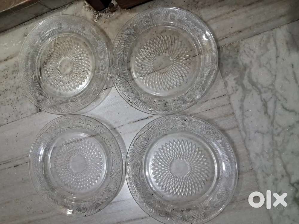 4 Premium glass plate set (no cardboard, no online payment)