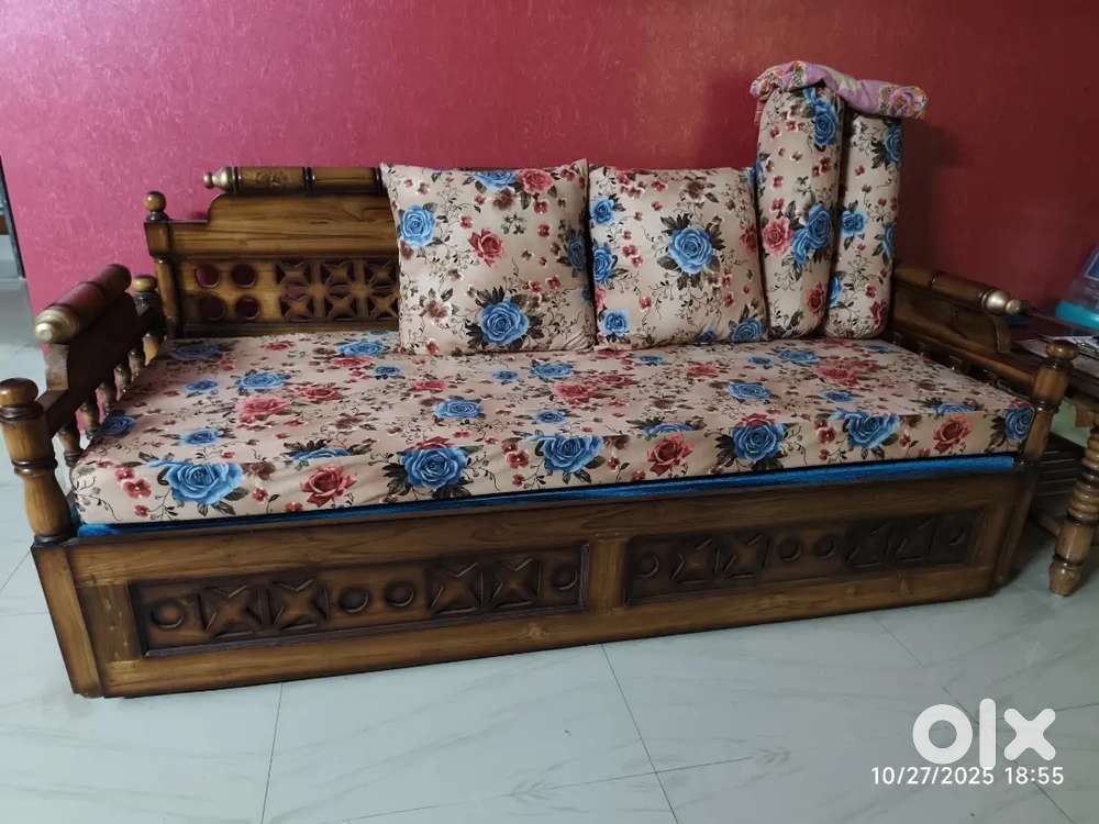 SOF CUM BED WITH TEA TABLE