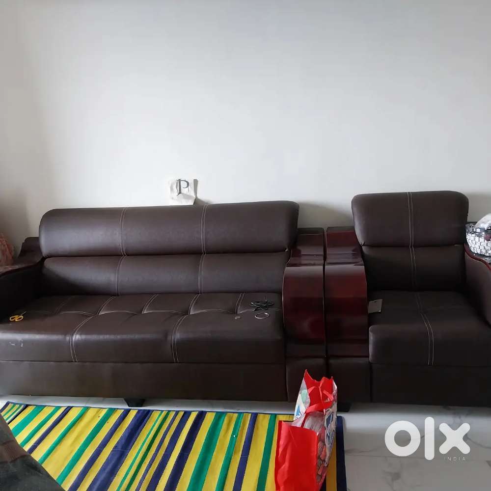 Sofa set with three seater and one seater