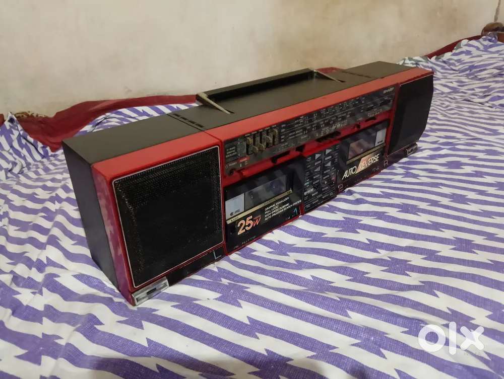Vintage SHARP Made in Japan Stereo  Double Cassette Tape Recorder.