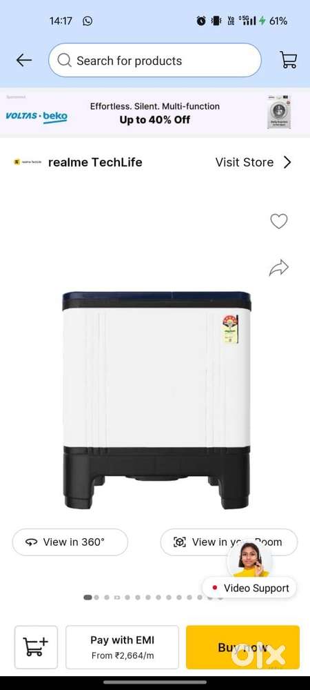 Realme TechLife 7kg Semi-Automatic Washing Machine – QUICK SALE