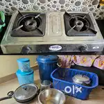 Kitchen Essentials:Stove,Cooker,KadaiSet more  (Used, Good Condition)
