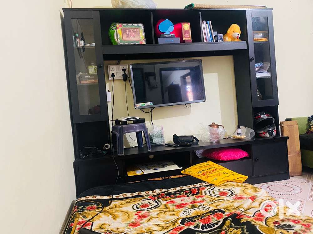 Computer table, Teakwood chair and TV cupboard for sale