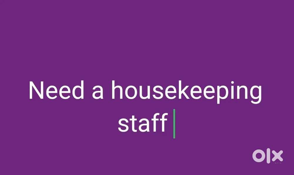 Boy housekeeping staff