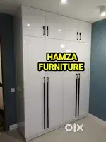HAMZA FURNITURE new designer stylish look particle wood wardrobe