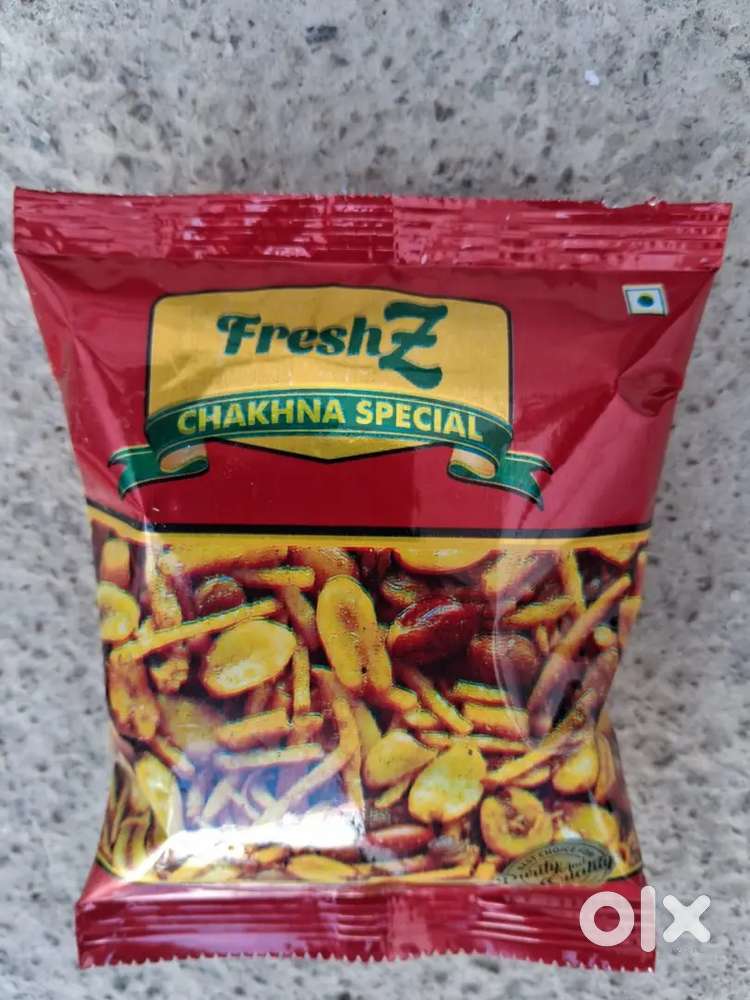 Namkeen pouch sale karne h shops pe