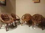 4 cane chairs