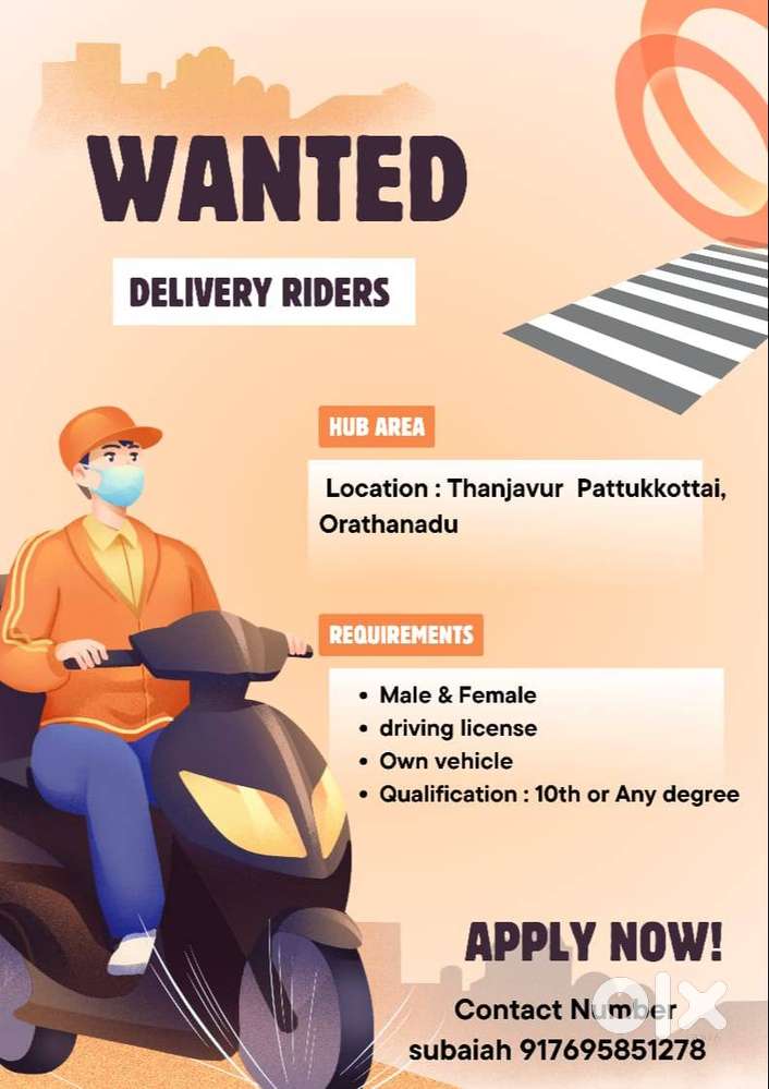 Wanted Delivery Riders