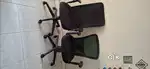 2 black office chait