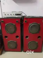 Home speaker setup two top and one amplifier