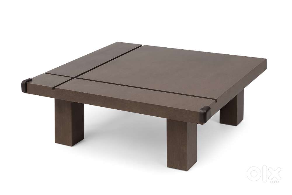 3x3 ft Modern Wooden Center Table  Minimalist Design  Solid Build