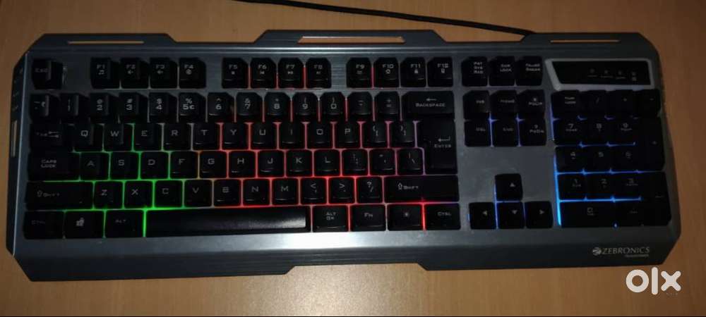 Zebronics RGB Gaming Keyboard – Great Condition  ₹1,000 (Negotiable)