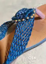 Sandal for girls | Indigo colour with designs