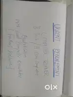 Computer teacher  BTech , Bcom computers qualification