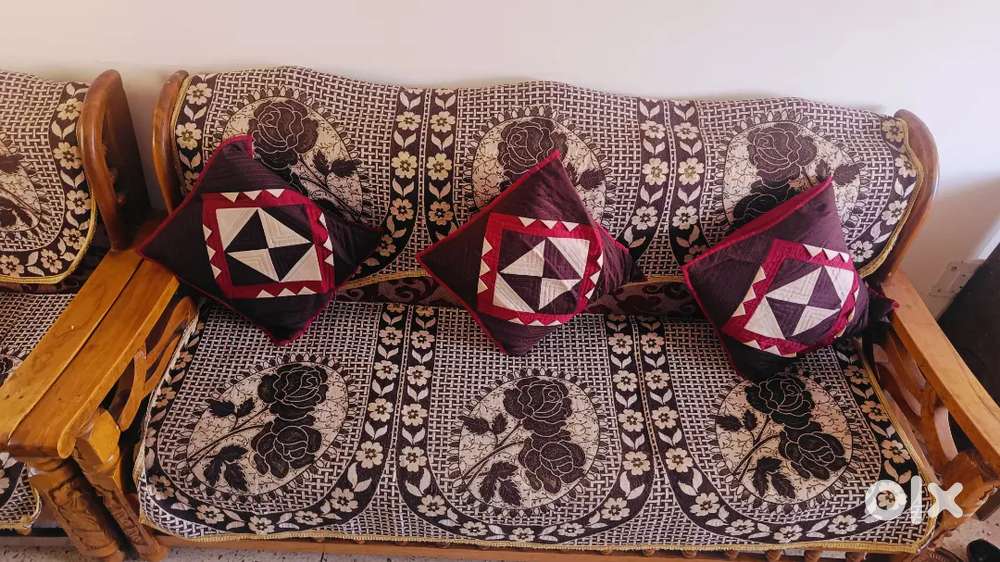 Wood sofa 5 seater