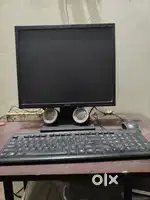 Computer with monitor keyboard