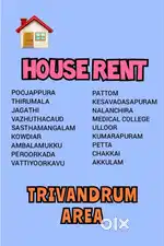 House rent Trivandrum area