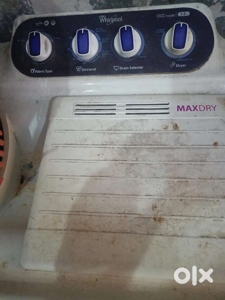 Whirlpool semi automatic,full working 7.5kg