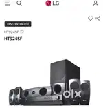 LG Home theatre LG ht924sf 1200 watt unrap plastic