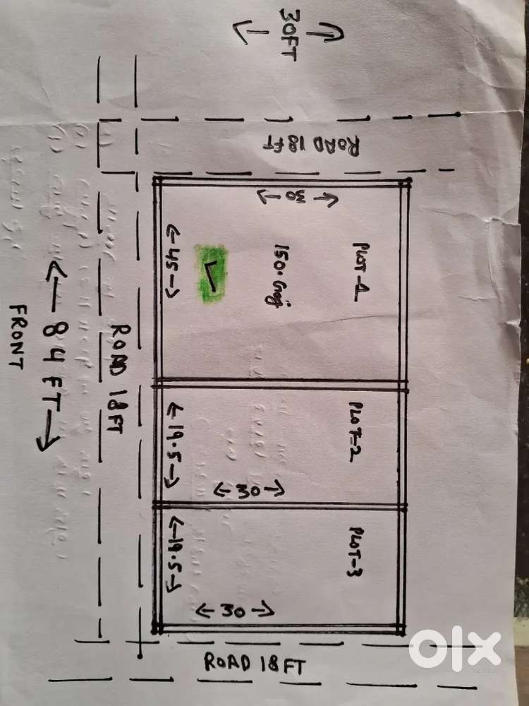 Plot in Chandartall Anna hajarye chowk 65 gaj in rs 17,50,000/-