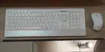 Wireless Keyboard Mouse Combo (White) – With USB Dongle