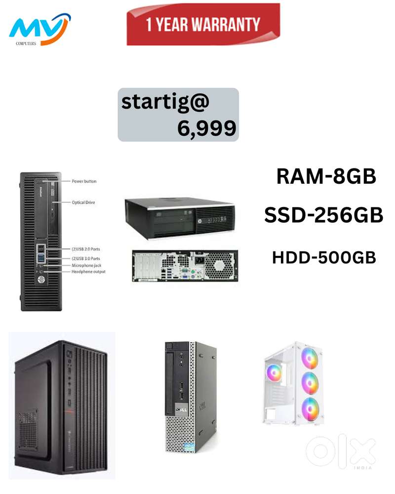 Basic Software  Power Cable  Starting @ 6,999  1- Year Warranty