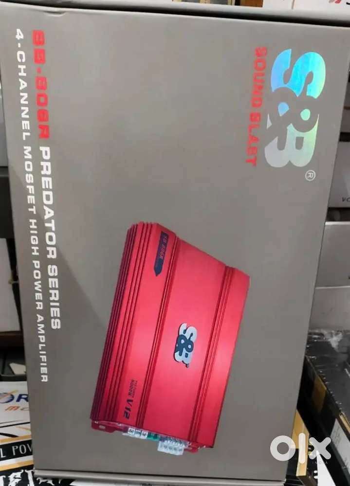 S&B Amplifier Sound Blast V12 9000W subwoofer 4 Channel Car Amplifier