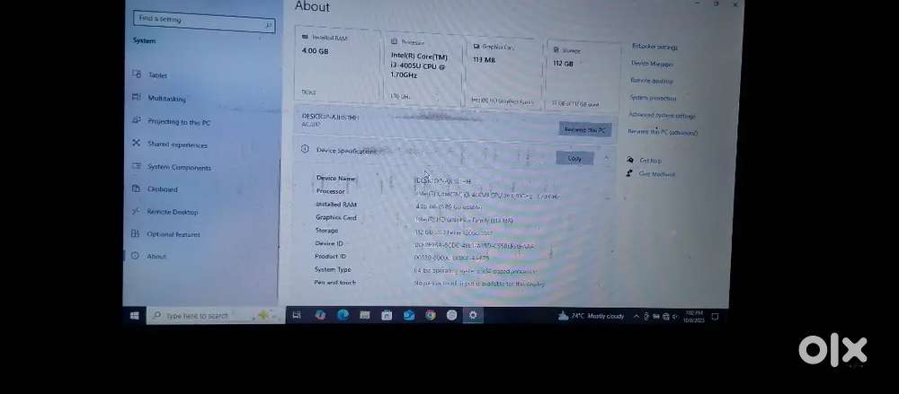 Lenovo laptop i3 gen