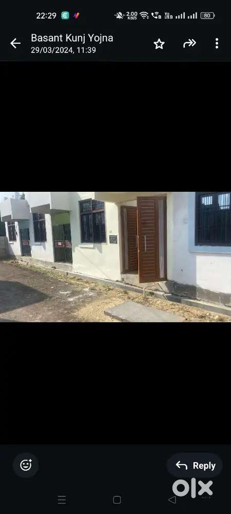 450 sqft row house in gated society