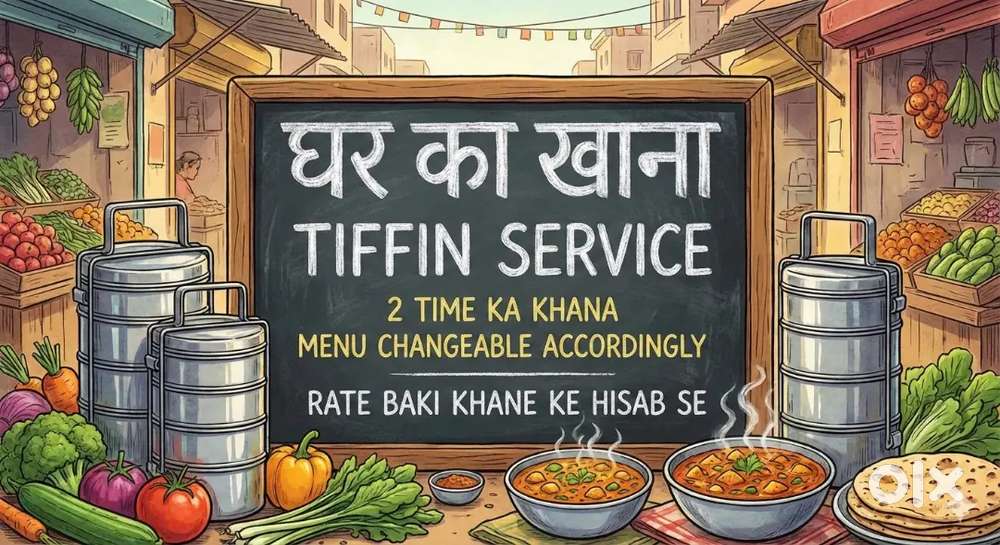 Kisi ko 2 time ka khana chahiye to tiffin de sakte h