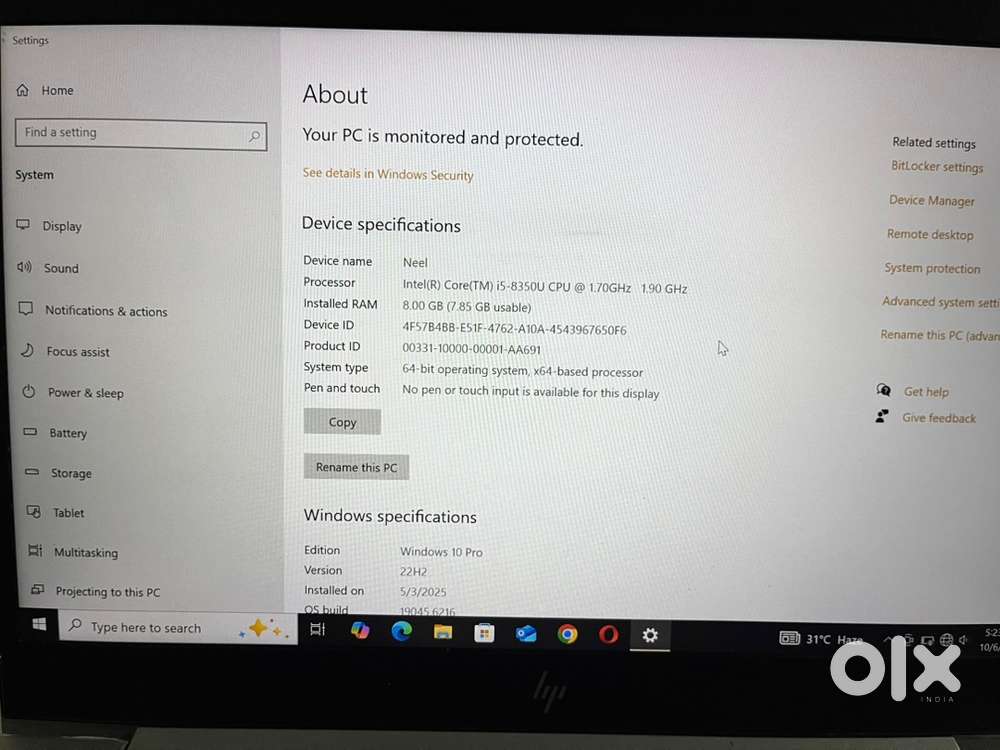 HP Elitebook Intel Core i5