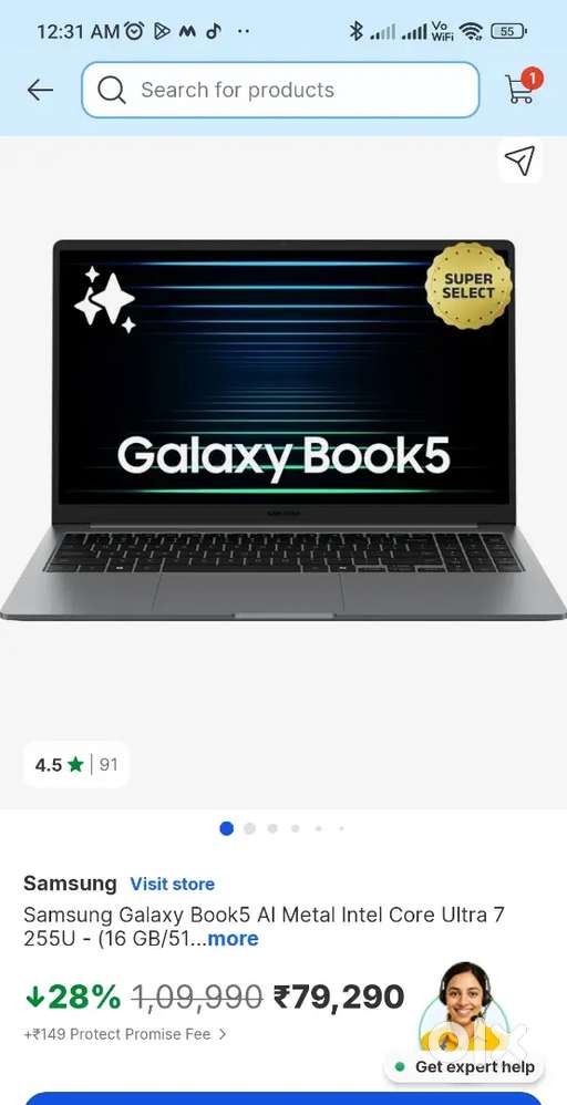 Sumsung galaxy book 5 AI