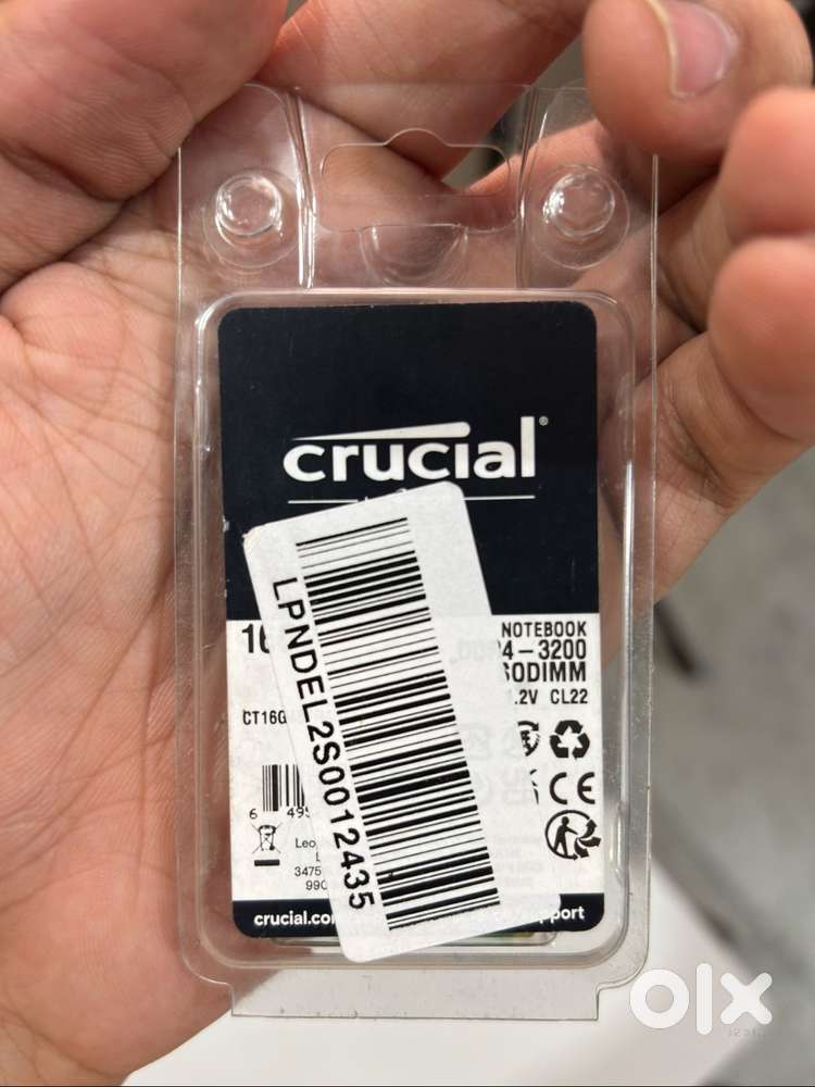 Crucial Laptop RAM 16GB DDR4 3200 MHz CL22 CT16G4SFRA32A