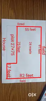 24 marle plot for house and shop price  only 200000 per Marla
