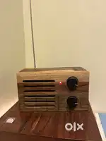 FM radio wooden finish
