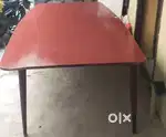 Dinning table with 6 chairs with tea poy