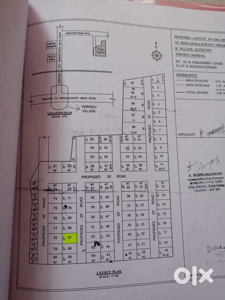 29 anakanas OPP to IIT tirupati, yerped