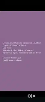 Looking for a telecaller