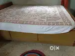 Double Box Bed 5 feet by 7 feet good condition