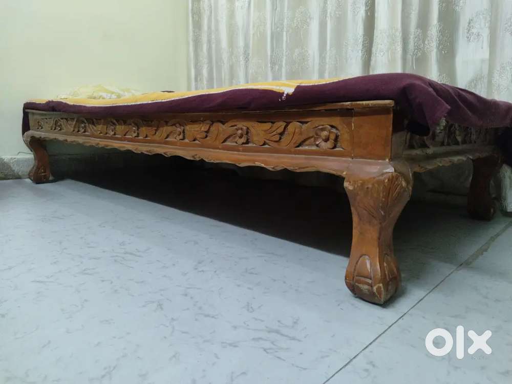 Wooden Single Cot Diwan