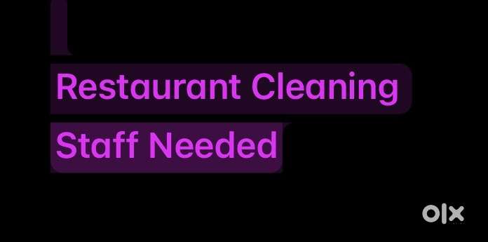 Restaurant cleaning staff