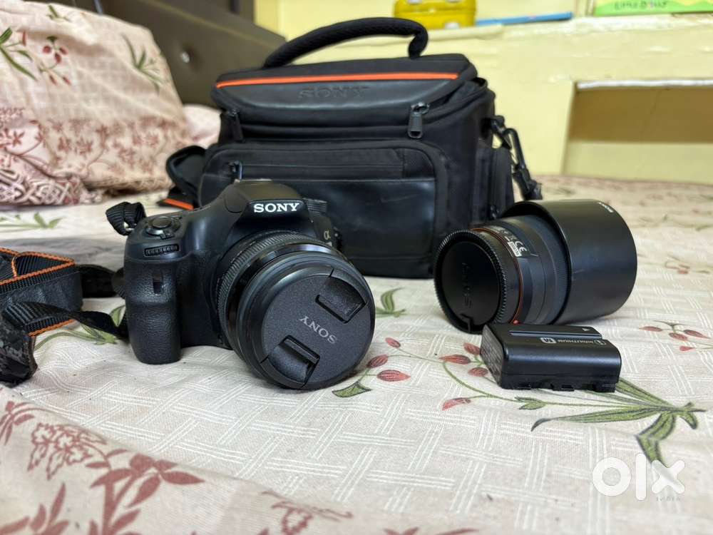 sony dslr A58 2 lenss 18:55 na 55:200