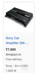 Sony 4 channel car Amplifier XMN1004