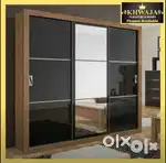 KHWAJA FURNITURE Designer Sliding Door Wardrobe ( Bajaj finance)