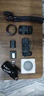 Sony a6700 Mirrorless Camera Body W Sigma 18-50mm F2.8 Lens W Tripod