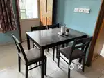 4-Seater Dining Table Set – Pasithea by Pepperfry (Wenge Finish)